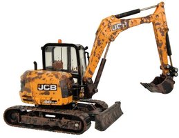 JCB MIDI 86C-1 mini excavator Muddy version